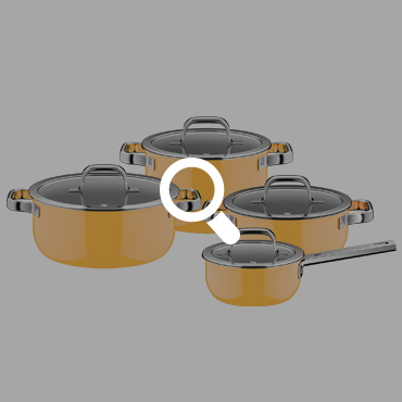 WMF 퓨전테크 오로라 프로 망고 옐로우 4종 냄비 세트 