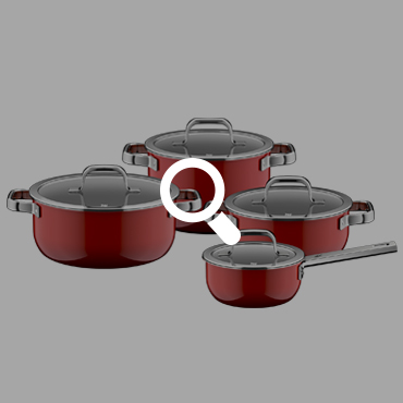 WMF 퓨전테크 오로라 프로 패션 레드 4종 냄비 세트 